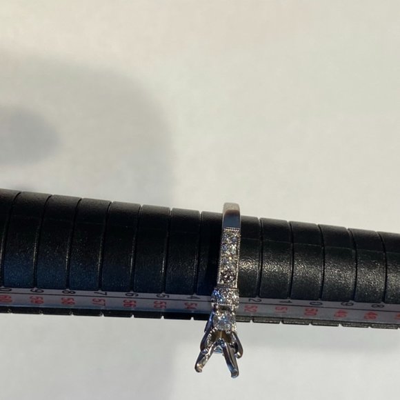 Scott Kay M1639 R310 Engagement Ring Setting 19K White Gold 0.82 Carat - Picture 10 of 12